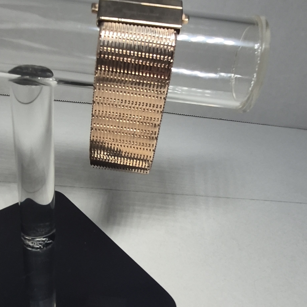Bronzo Italia Large Bold Diamond Cut  Wide Riccio  Bracelet  Reversible - Picture 9 of 16